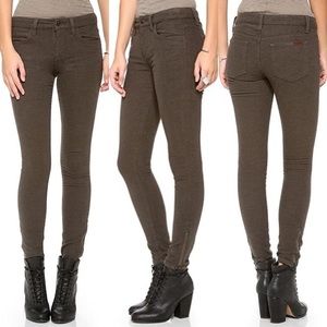 JOE'S Jeans Exposed Zip Ankle Olive Pants NWT 30